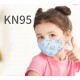 HYNAUT Age 3-9 Kids KN95 Mask 4 Layer 3D Design White . 50 Masks Per Pack