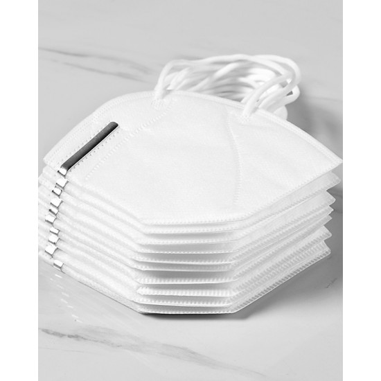 MIUTON KN95 Face Mask Respirator Protection CE Grade White 5 Pack